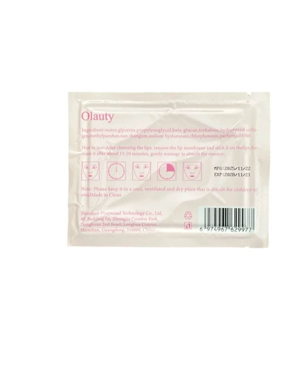 10 Piece Olauty Golden Eye Pads & Cherry Blossom Lip Masks  (SET FOR BUY NOW)